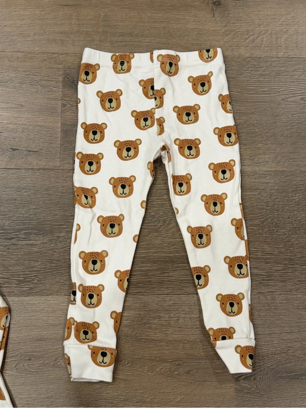 Siix organic cotton bear pajamas set long sleeve gender neutral